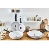 Tefal - Ceramic Control - Wokpan - Wit - Keramische Laag - Ø 28 cm