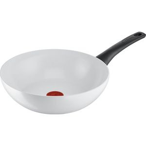 Tefal Ceramic Control wokpan - Ø 28 cm - Wit