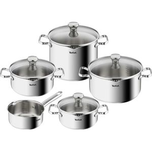 Tefal Duetto Pannenset 5 delig met deksels Inductie