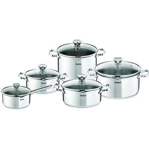 Tefal - Duetto Pannenset - 5-delig - Roestvrij Staal - Inductie