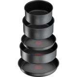 Tefal - Ingenio Daily Chef - Pannenset 10-delig - Grijs - Antiaanbaklaag
