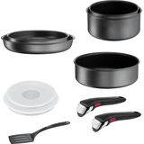 Tefal - Ingenio Daily Chef - Pannenset 10-delig - Grijs - Antiaanbaklaag
