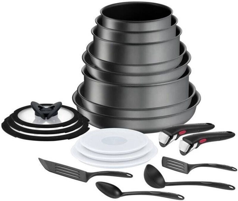 Tefal - Ingenio Daily Chef - Pannenset 20-delig - Grijs - Materiaal