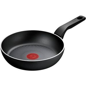 Tefal Recycled On C2970432 braadpan van 100% gerecycled aluminium, antiaanbaklaag, geschikt voor inductiekookplaten, 24 cm, zwart