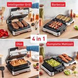 Tefal OptiGrill 4in1 GC774D intelligente grill voor complete maaltijden