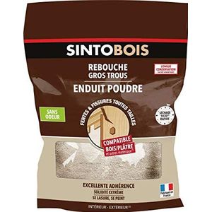 SINTO Poedercoating, voor grote gaten, 1 kg, ideaal voor het afdichten van gaten op hout