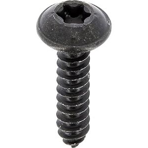 RLX Torx plaatschroeven, ronde kop, breed, in blisterverpakking, 4,2 mm x 19 mm, NFE 25-655, zink, zwart, 20 stuks