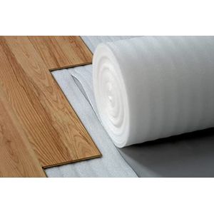 Witte Schuimonderlaag voor Om het even welke Laminaat/Echte Houten Vloeren 2mm Akoestische/Isolatie Onderlaag Comfort Vloeren Onderlaag (Rolafmeting: 15㎡)