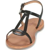 Les Tropéziennes par M. Belarbi Hamat sandalen voor dames, Zwart Noir Serpent, 39 EU