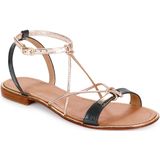 Les Tropéziennes par M. Belarbi Dames Hirondel Enkelband Sandalen, zwart noir of 610, 37 EU