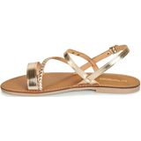 Les Tropeziennes Batresse Sandalen met open teen voor dames, Goud 642