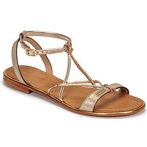 Les Tropéziennes by M. Belarbi Sandalen voor dames, zwaluwen, enkelbandje, Goud Irise 914, 40 EU