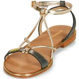 Les Tropéziennes par M. Belarbi dames hirondel enkelband sandalen, Zwart Noir Irise 555, 39 EU