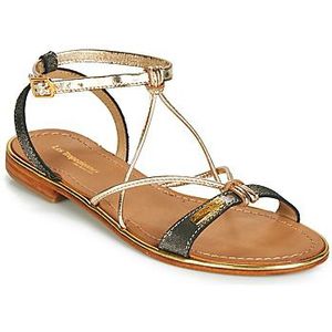 Les Tropéziennes par M. Belarbi dames hirondel enkelband sandalen, Zwart Noir Irise 555, 39 EU