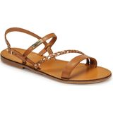 Les Tropéziennes by M. Belarbi Sandalen Open Teen - Gouden Honing - Leder