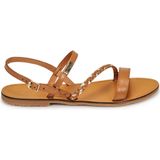 Les Tropéziennes by M. Belarbi Sandalen Open Teen - Gouden Honing - Leder