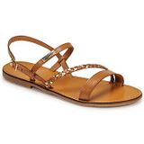 Les Tropéziennes by M. Belarbi Sandalen Open Teen - Gouden Honing - Leder