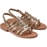 LES TROPEZIENNES PAR M BELARBI - Sandalen - Geel - Leer - Platte Hak