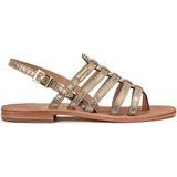 LES TROPEZIENNES PAR M BELARBI - Sandalen - Geel - Leer - Platte Hak