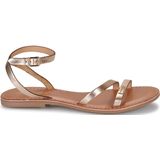 Sandalen in leer Hanak LES TROPEZIENNES PAR M BELARBI. Leer materiaal. Maten 37. Goudkleur kleur