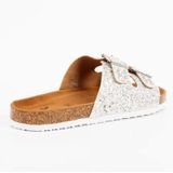 Kaporal - Saturne - Muiltjes - Zwart - Zacht Leren Gekruiste Bandjes