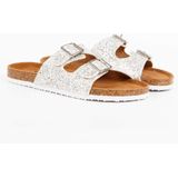 Kaporal - Saturne - Muiltjes - Zwart - Zacht Leren Gekruiste Bandjes