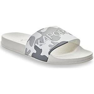 Kaporal DORAL herenslippers, wit/camouflage, 43 EU, wit, camouflage, 43 EU