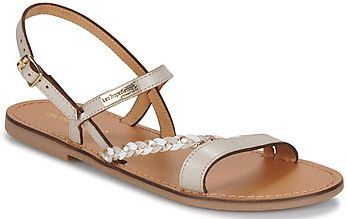 Sandalen - BATRESSE - Effen en Gevlochten Bandjes - Rundleer - Verstelbare Gesp