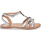 Sandalen in leer Hamsuni LES TROPEZIENNES PAR M BELARBI. Leer materiaal. Maten 39. Zilver kleur