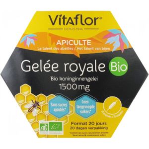 Vitaflor Royal Jelly 1500 mg Organic 20 Ampullen