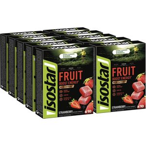 10x Isostar Fruit Boost Strawberry 100 gr