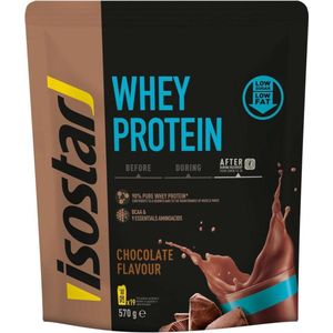 Isostar | Whey Protein | Chocolade | 19 shakes | 570 gram | Eiwitpoeder voor krachtsport