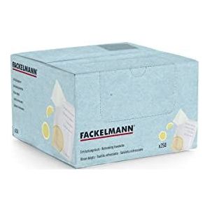 Fackelmann 3625050 citroendoos, 250 stuks, dispenser, karton, papier, aluminium, blauw, 19,5 x 19,5 x 12 cm