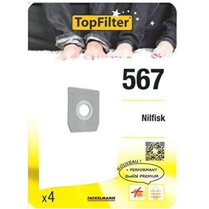 Set van 4 Nilfisk TopFilter Premium stofzuigerzakken