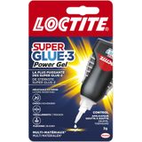 Loctite Super Glue-3 Power Gel Control - directe lijm met gecontroleerde doorstroming, universele lijm voor de meeste materialen - gellijm in een schokabsorberende fles