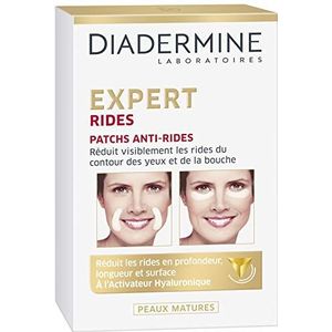 Diadermine - Expert Rimpels - Anti-rimpelpleisters voor gezicht - 12 patches, verpakking May Vary
