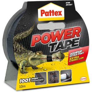 Pattex Power Tape 10 m Zwart | Power Ducktape Voor Universeel Gebruik | Waterdichte & Extreem Sterk | Premium Grip Ducktape.