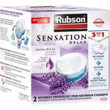 Rubson Sensation Navullingen Lavendel 2x 300 g Box | 2 Navullingen voor vochtopname | Rubson Sensation Navullingen s.