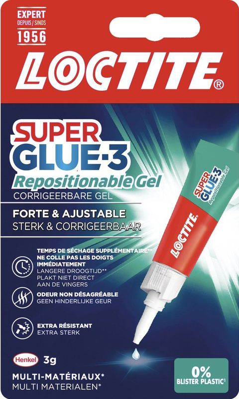 Lijm - Gelvormig - 3 g - Blistercard