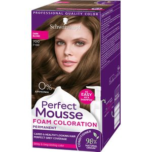Schwarzkopf - Perfect Mousse - Haarkleuring - Blond Foncé 700