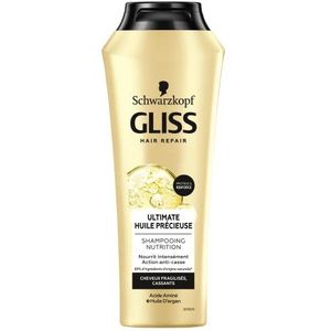Schwarzkopf - Gliss - Shampoo met kostbare verzorgende olie - Droog/zeer beschadigd haar - Anti-Breukwerking - 89% ingrediënten van natuurlijke oorsprong - 250 ml fles