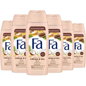 Fa - Cream&Oil - Douchegel - Voordeelverpakking - 6 x 250 ml