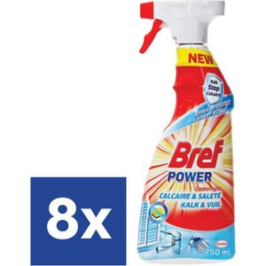 Bref Power Kalk & Vuil Spray - 8 x 750 ml