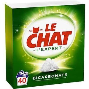 Le Chat L'Expert Bicarbonat waspoeder, 40 wasbeurten (2.600 kg), bicarbonaat-wasmiddel, wit en kleuren