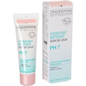 Diadermine - Gezichtscrème PH7 – hydraterende dagverzorging – normale tot gemengde huid – 88% natuurlijke ingrediënten – inhoud 50 ml