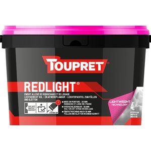 Toupret - Redlight - Vulmiddel - Lichtgewicht - Binnen - Voor Manuele Toepassing