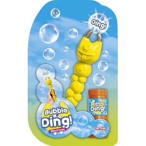 Lansay Bubble Ding – alleen – interactief bellenspel – voor kinderen vanaf 6 jaar – 1 elektronische staaf voor het verlichten van zeepbellen + bubbelproduct – spelletjes voor buiten – cadeau-idee voor