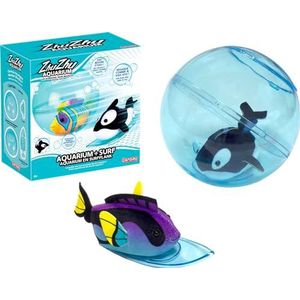 ZHU ZHU AQUARIUM - Aquarium + Surf - Accessoireset voor interactief pluche - Voor kinderen vanaf 4 jaar - Creëer een miniatuur zeewereld voor interactief dier - Geen water nodig - Lansay