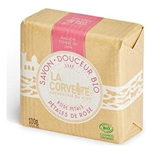 La Corvette Biologische Marseille Zeep met Rozenblaadjes 100 gr