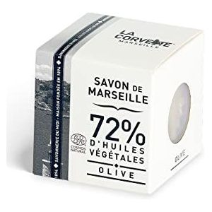 La Corvette – Savon de Marseille Olive – 200g Blok in Doosje – 100% Natuurlijk – Ecocert Gecontroleerd – Zonder Palmolie – Hypoallergeen